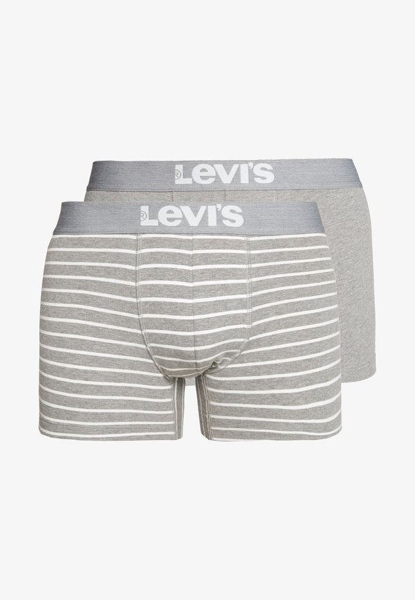 Levi's® VINTAGE STRIPE BOXER 2 PACK - Boxer briefs - middle grey melange