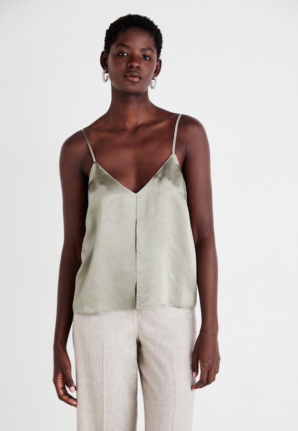 Selected spaghetti strap V-neck