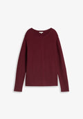 TOM TAILOR KNIT STRUCTURE CREWNECK - Jumper - preppy plum
