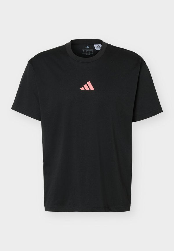 adidas Performance UNISEX - Sports T-shirt - black/solar turbo
