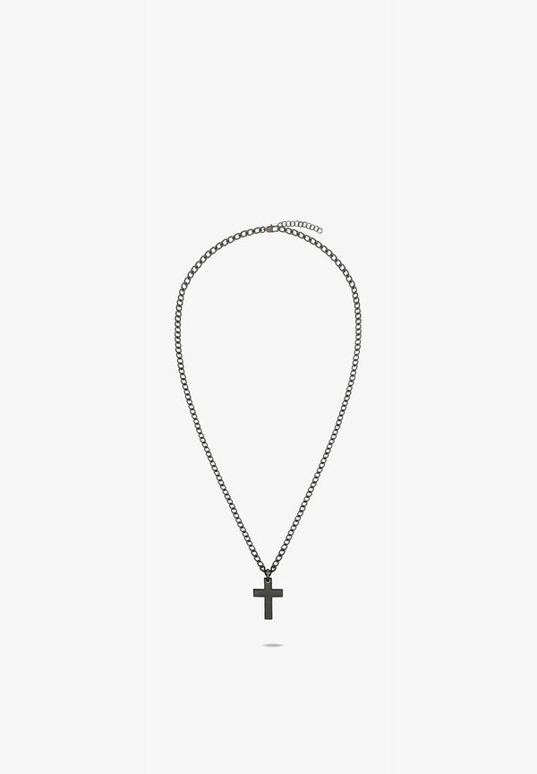 s.Oliver CROSS - Necklace - schwarz