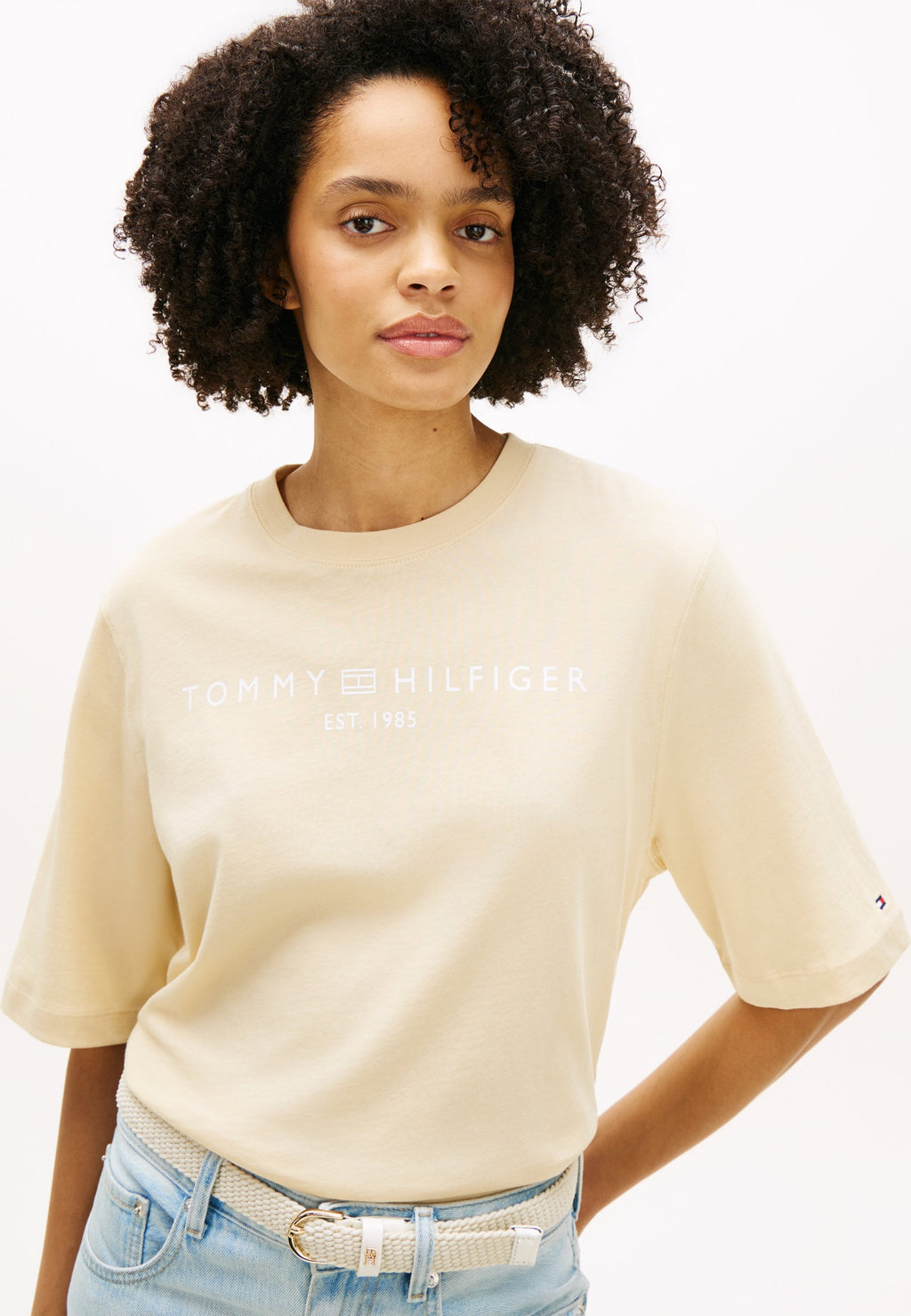 LOGO JERSEY RELAXED CREW NECK T-SHIRT Media 5