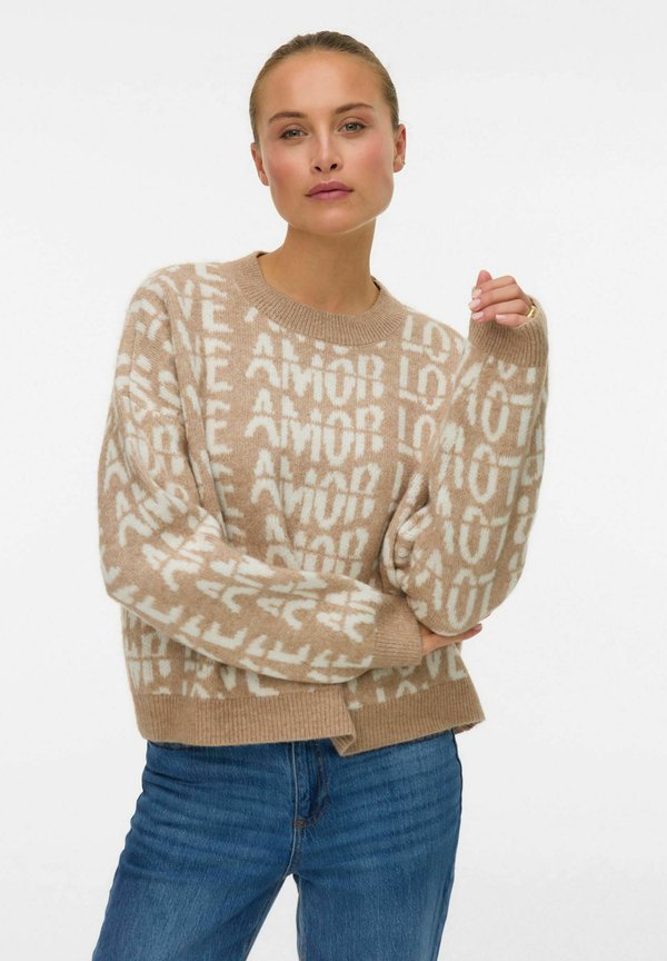 Vero Moda Knitted VMLOVE Knitted - Jumper - silver mink