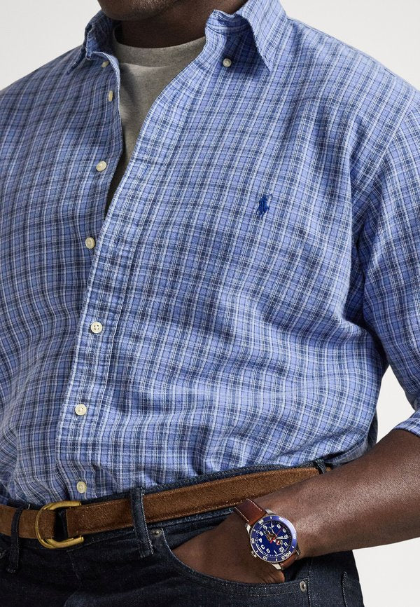 Polo Ralph Lauren Big & Tall PLAID BRUSHED OXFORD SHIRT