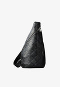 Calvin Klein CALVIN KLEIN DEBOSSED ALLOVER EMBLEM LOGO SLING BAG - Rucksack - black