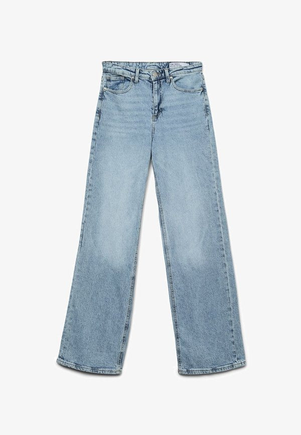 Vero Moda Wide-fit VMTESSA High rise Wide Leg Fit - Relaxed fit jeans - light blue denim