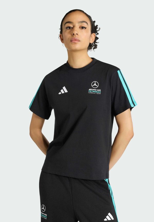 adidas Performance TEE - Club wear - black   semi mint rush