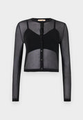 MICHAEL Michael Kors SHEER CROP CARDI