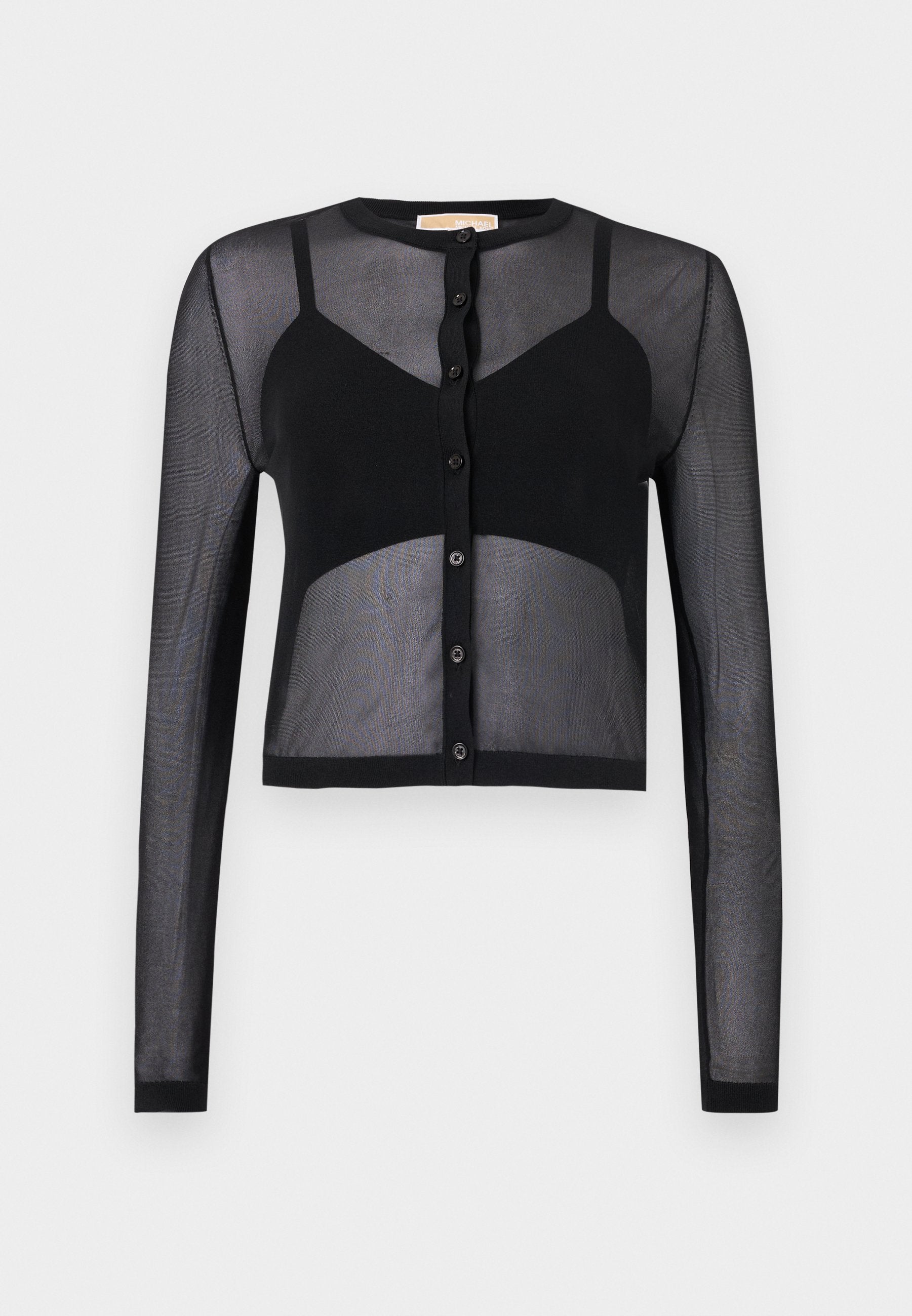 MICHAEL Michael Kors SHEER CROP CARDI