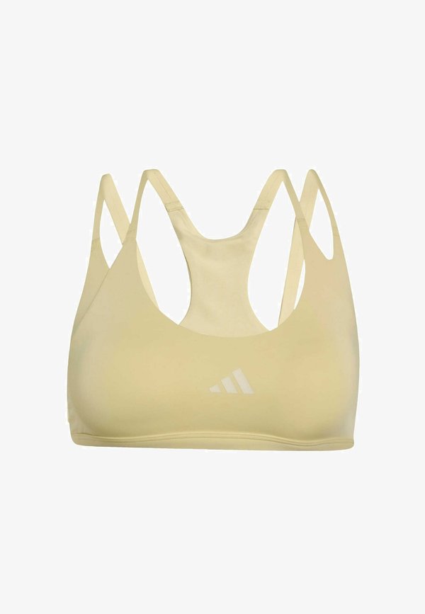 adidas Performance OPTIME WORKOUT STRAPPY LIGHT SUPPORT BRA - Light support sports bra - dual yellow