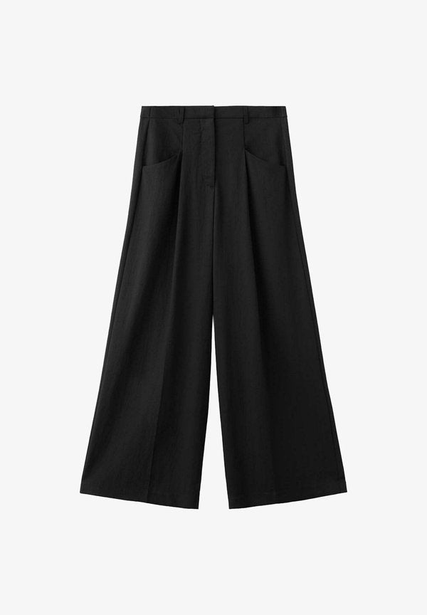 Mango ADULT - Trousers - mottled black