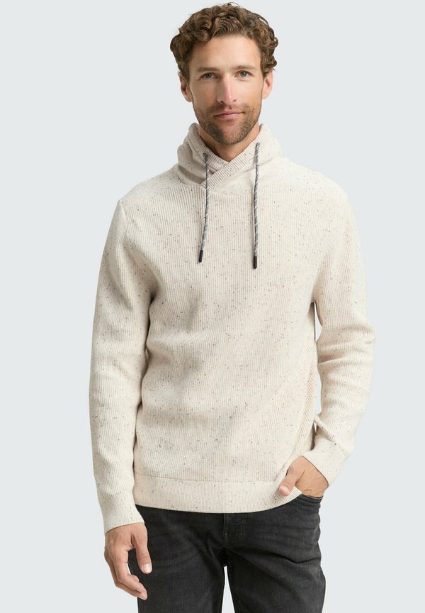 TOM TAILOR Jumper - offwhite melange neps