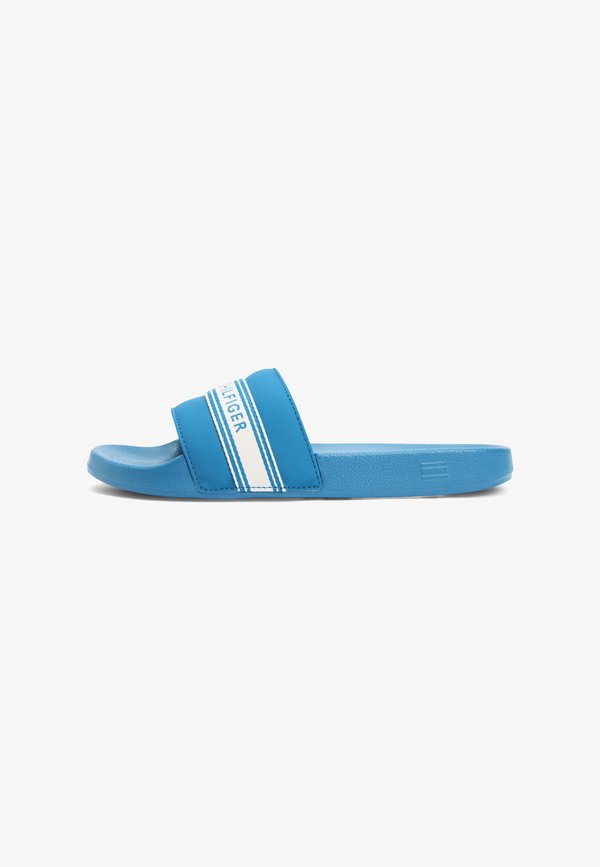 Tommy Hilfiger WEBBING STRAP POOL SLIDES - Pool slides - blue