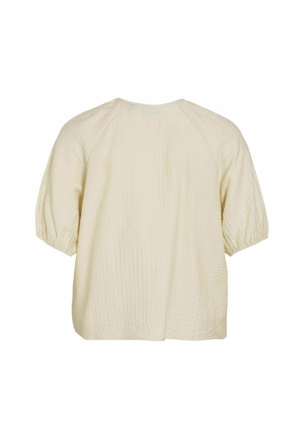VILA Short sleeved tie neck