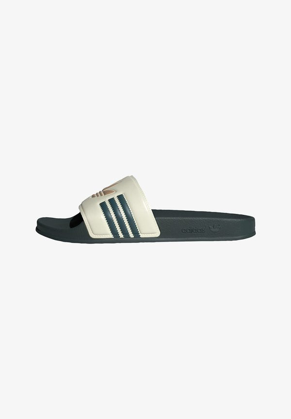 adidas Originals ADILETTE - Mules - cream white mineral green s warm sandstone
