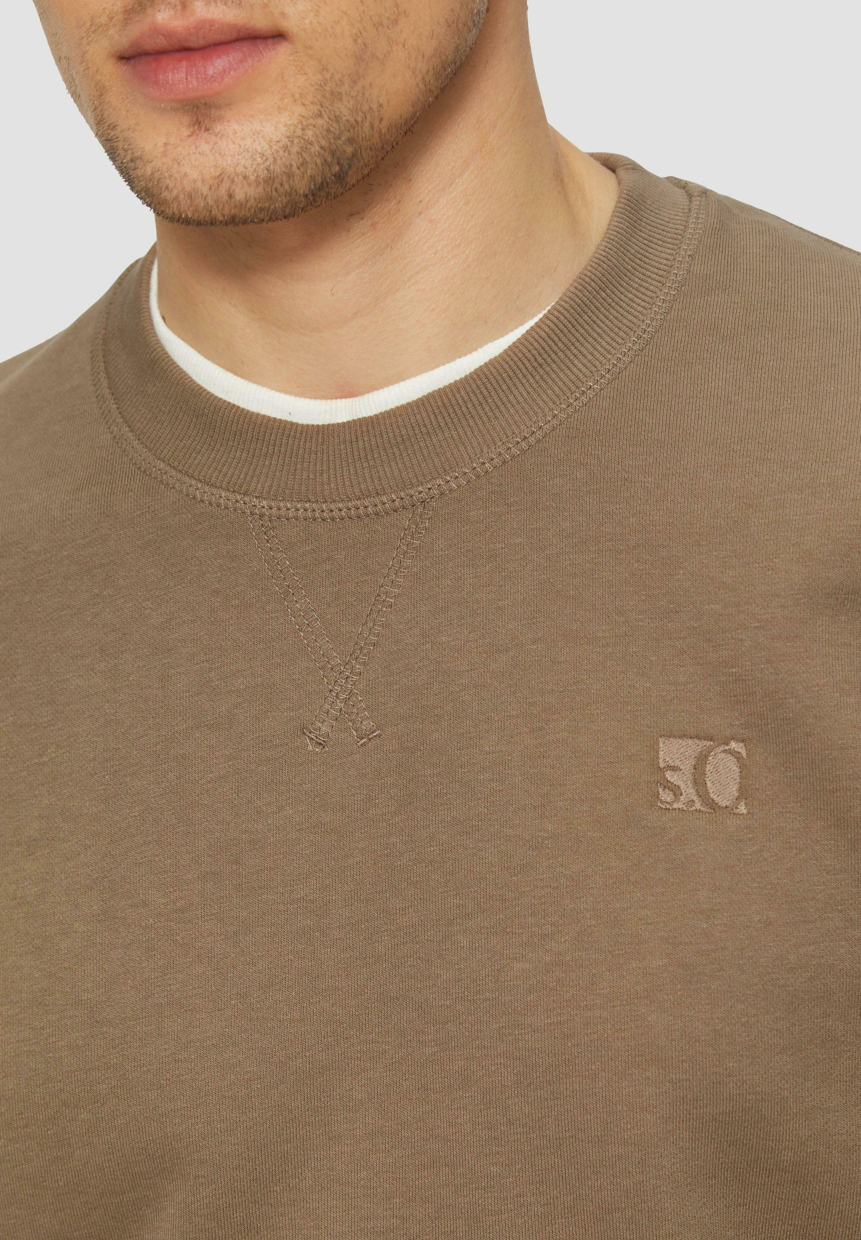 s.Oliver CREW NECK MIT LOGO-STICKEREI