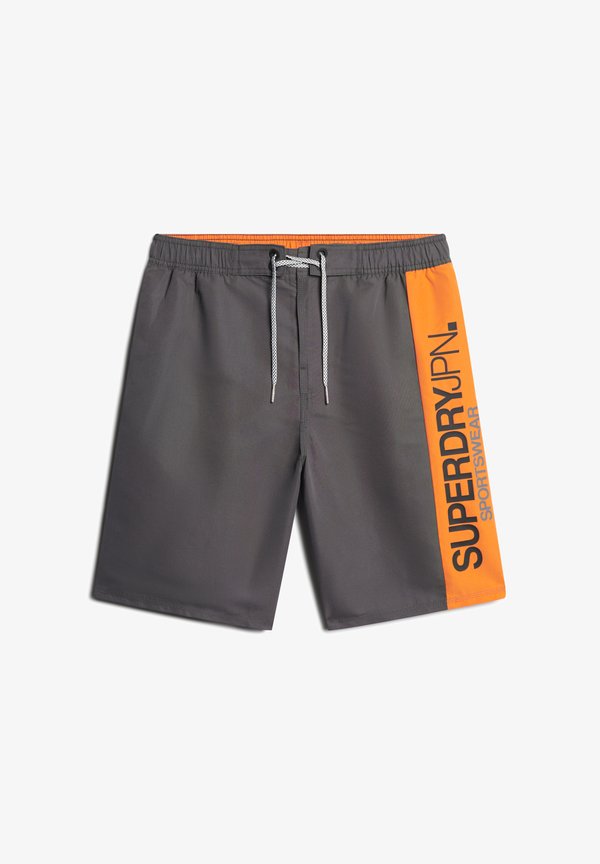 Superdry & Co LOGO - Swimming shorts - charcoal
