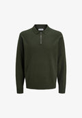 Jack & Jones JJEEMIL HALF ZIP - Jumper - duffel bag