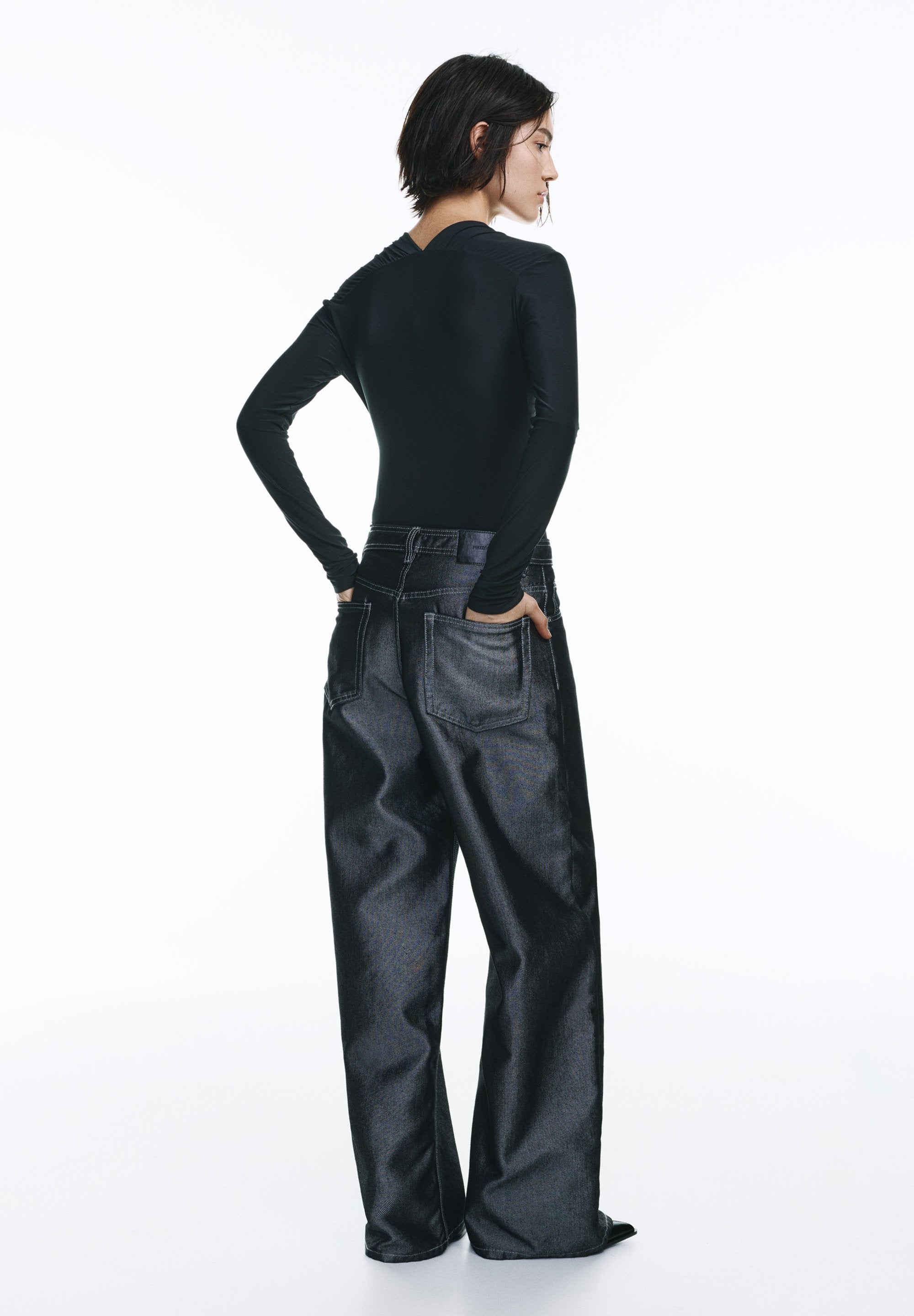 PULL&BEAR SURPLICE NECKLINE