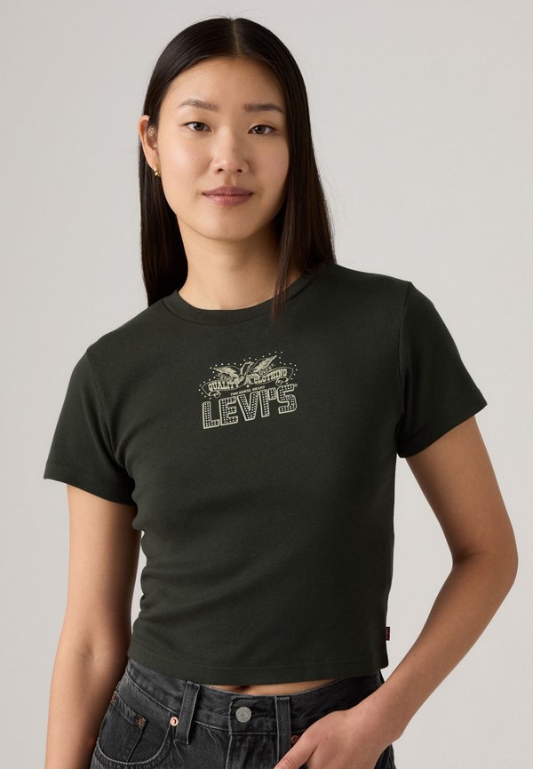 Levi's® ESSENTIAL SPORTY TEE - Print T-shirt - archival pirate black