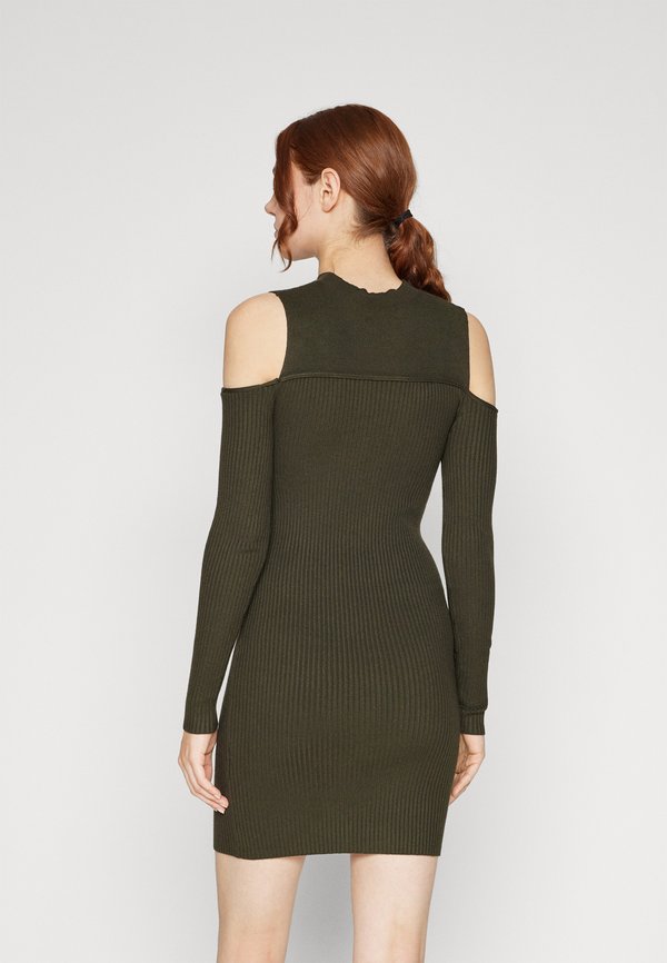 Even&Odd COLD SHOULDER BODICE NECKLINE MINI BODZCON DRESS