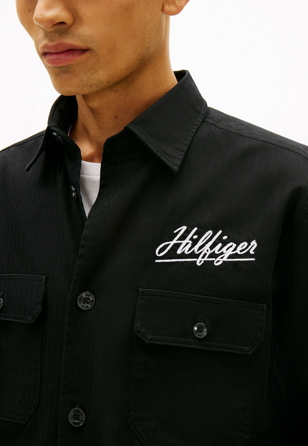 BACK LOGO HERRINGBONE RELAXED FIT  Media 5