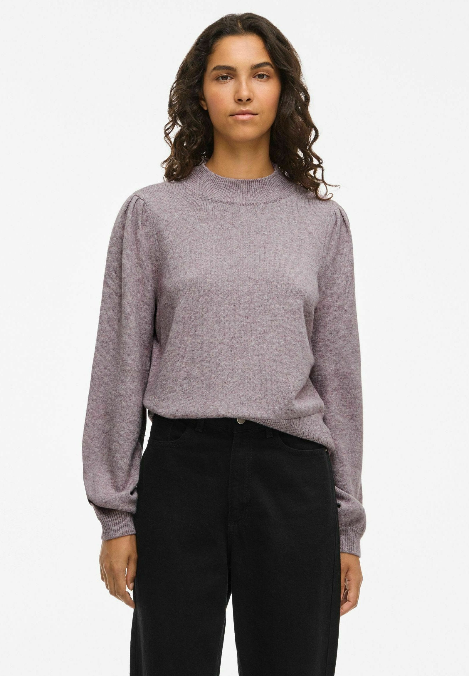 VILA VIRIL TURTLE-NK BALLOON L/S TOP - NOOS