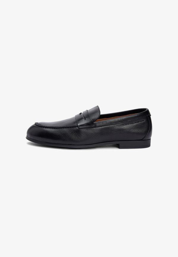 Tommy Hilfiger LEATHER FLEXIBLE LOAFERS - Slip-ons - black