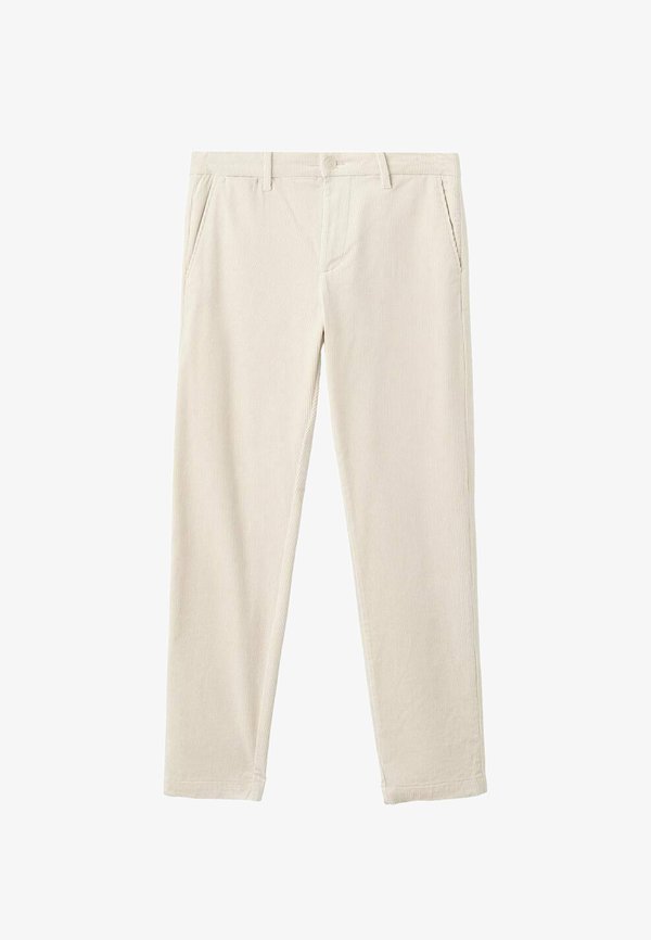 Mango Trousers - kremowy   écru