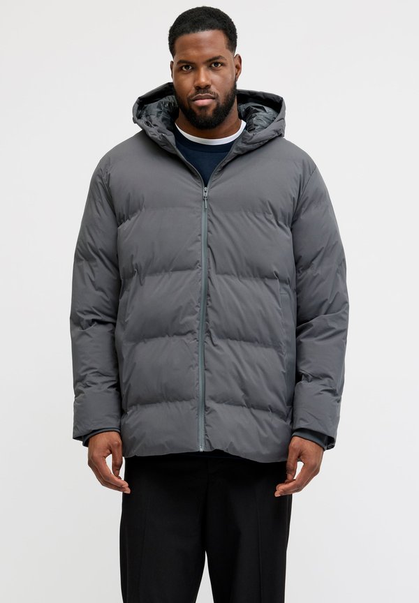 Jack & Jones Puffer Plus Size Puffer - Winter jacket - asphalt