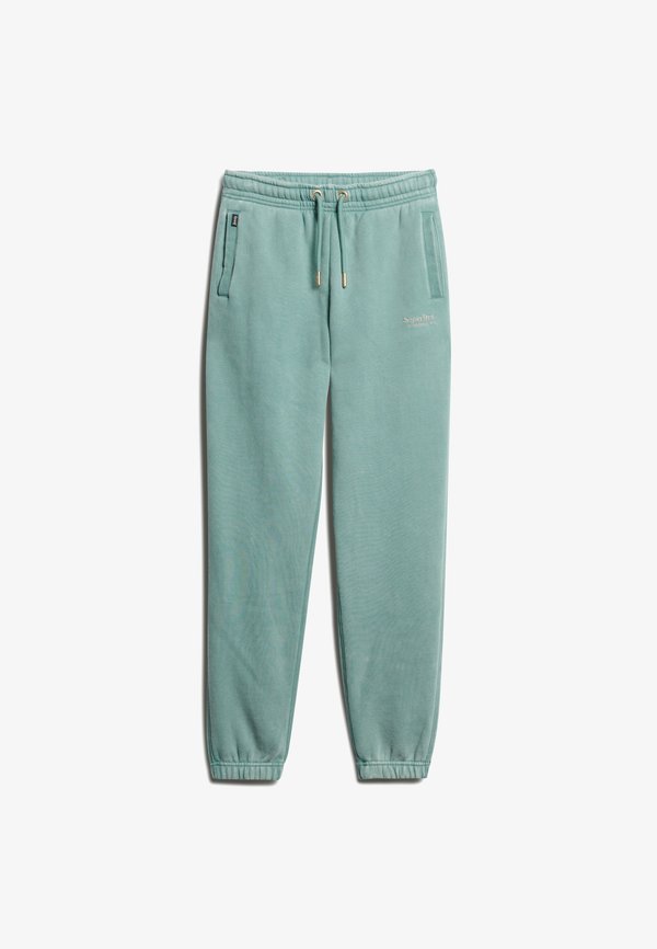 Superdry & Co ESSENTIAL LOGO CUFFED JOGGERS - Tracksuit bottoms - oil blue
