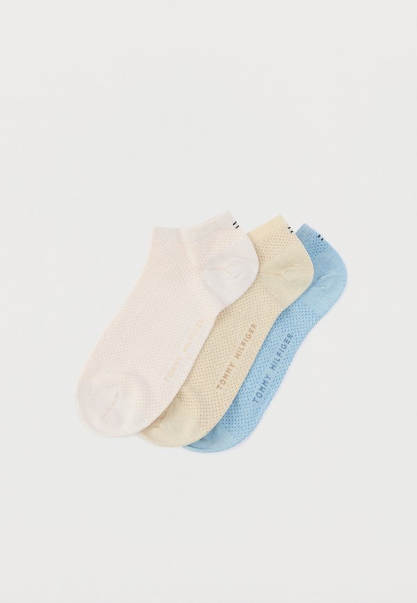 Tommy Hilfiger WOMEN 3 PACK - Sneaker socks - blue/white/sand