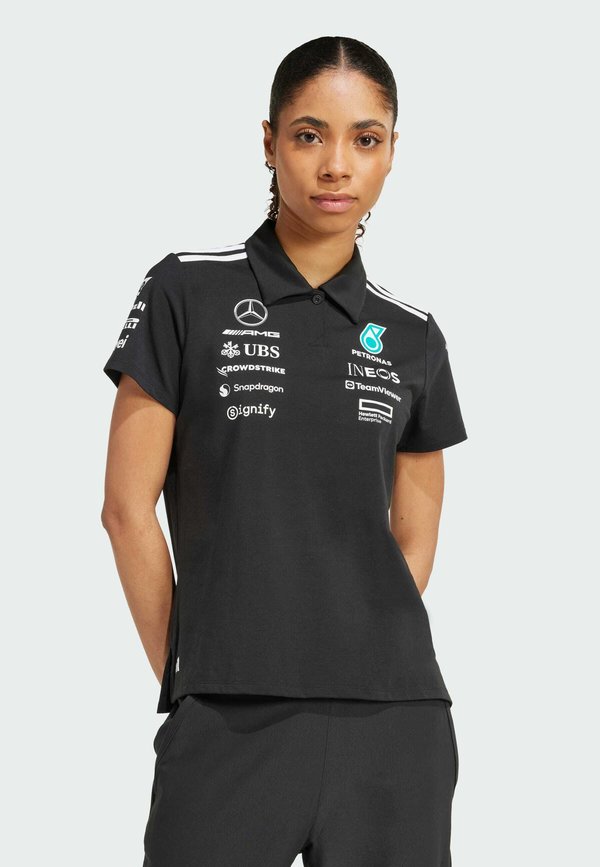 adidas Originals MERCEDES - AMG PETRONAS FORMULA ONE TEAM BLACK WOMEN - Polo shirt - black   white