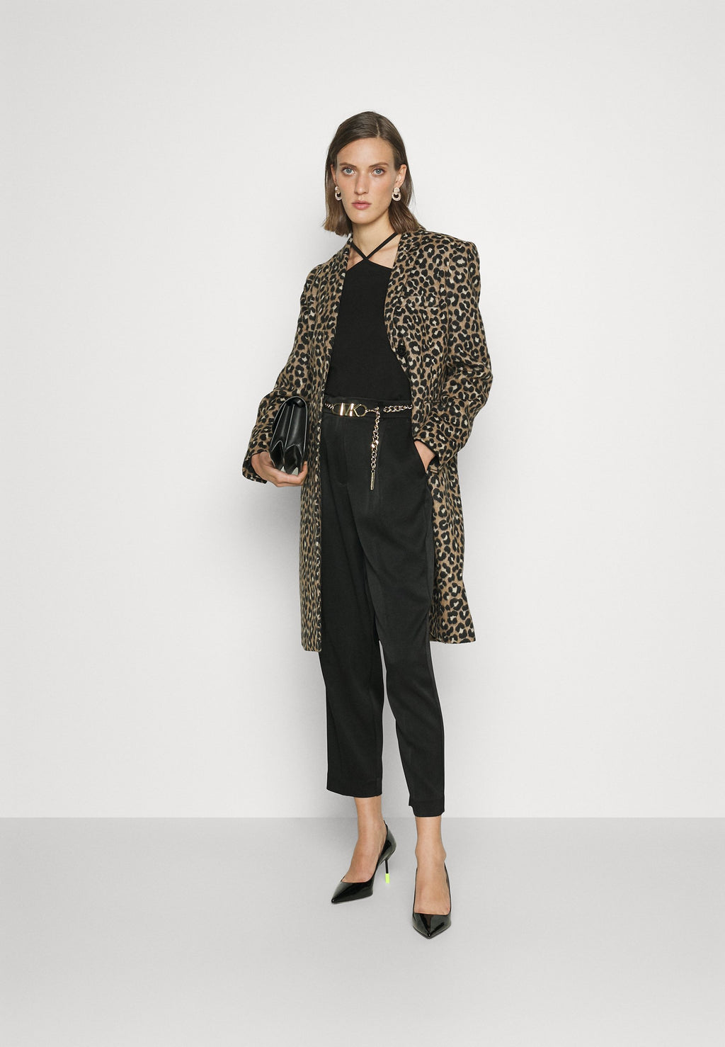 MICHAEL Michael Kors HIGHT WAIST BELT PANT