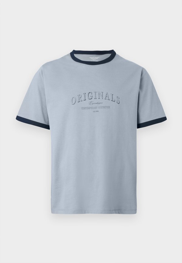 Jack & Jones JORCATSKILLS RINGER CREW NECK - Print T-shirt - tradewinds
