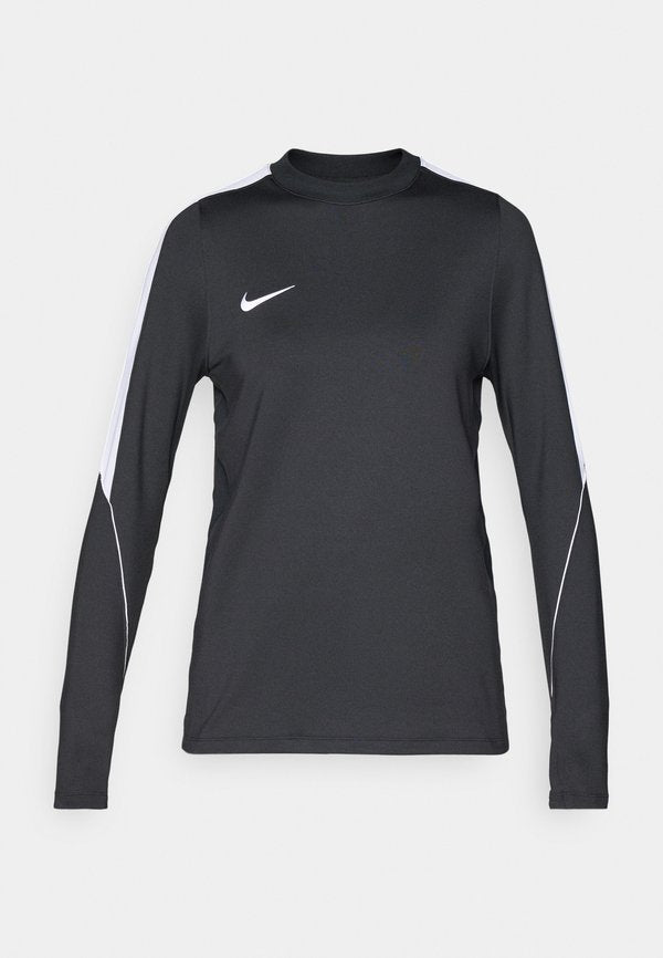 Nike Performance CREW TOP - Long sleeved top - black/white