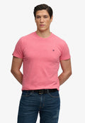 Superdry & Co SUPERDRY ESSENTIAL SD&CO LOGO EMBROIDERED T-SHIRT.. - Basic T-shirt - punch pink marl navy