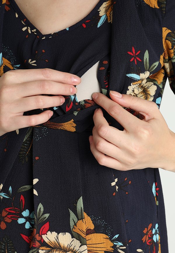 JoJo Maman Bébé FLORAL PLEAT DRESS