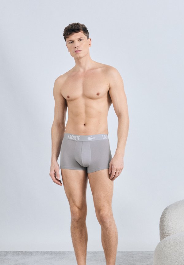 Lacoste COURTS 3 PACK - Trunks - sinople/elephant grey/navy