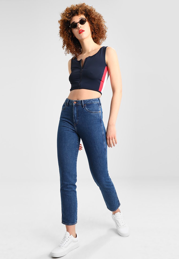 Urban Classics LADIES SIDE STRIPE CROPPED ZIP