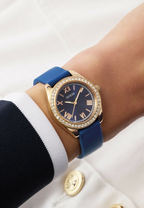 Guess MINI LUNA - Watch - gold tone and blue