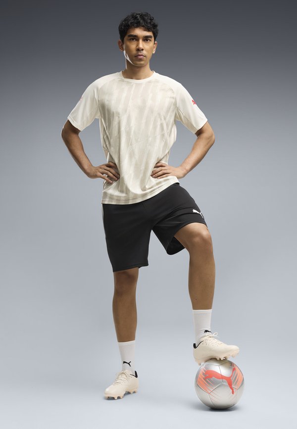 Puma INDIVIDUALLIGA GRAPHIC JERSEY - Sports T-shirt - sedate gray-ultra red-sugared almond
