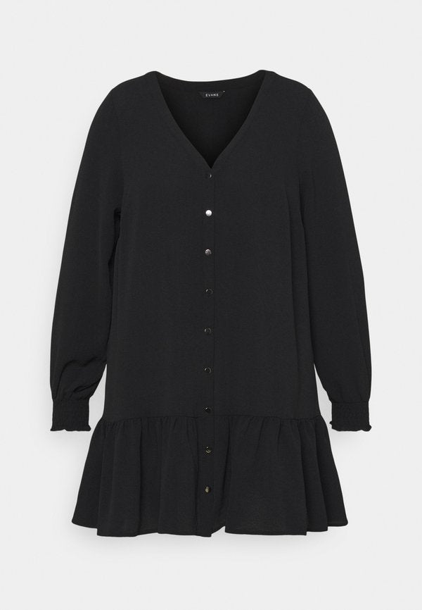 Evans BLACK SHEERED CUFF BUTTON