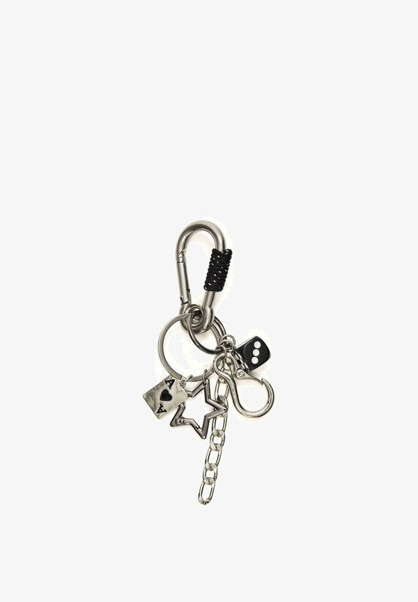 Bershka DICE - Keyring - silver-coloured