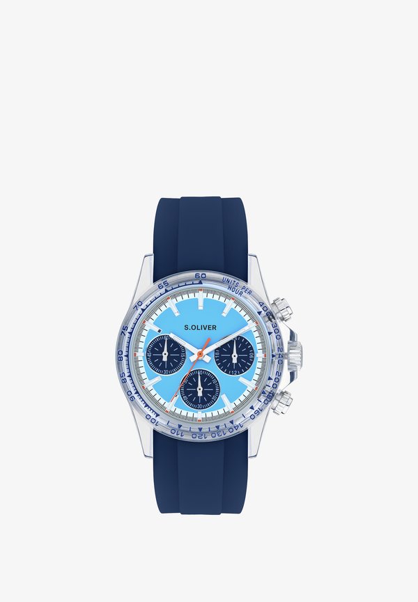 s.Oliver THE COLORFUL WATCH - Chronograph watch - blau