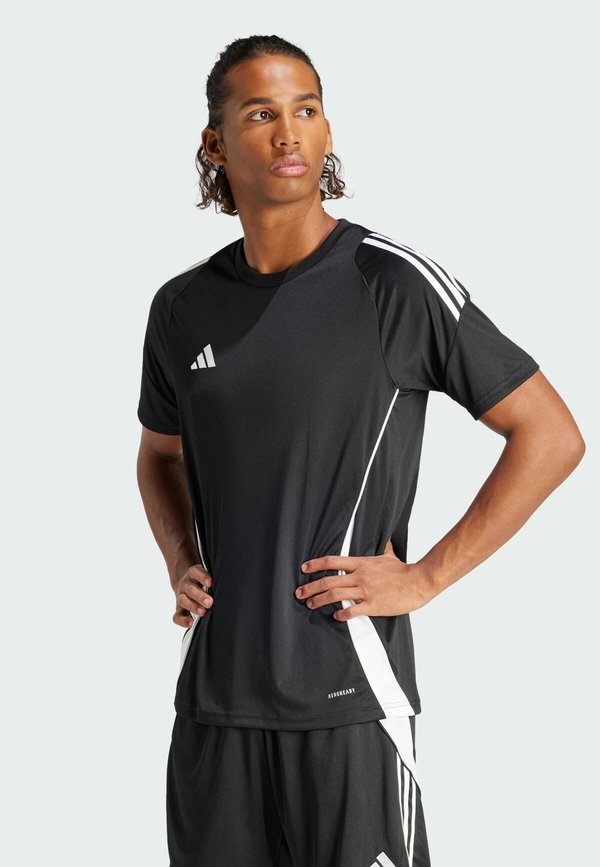 adidas Performance TIRO24 JERSEY - Sports T-shirt - black   white