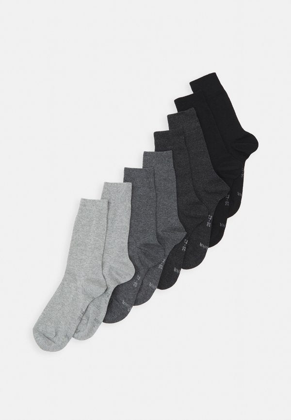 s.Oliver ONLINE UNISEX ESSENTIAL 8P - Socks - black mix