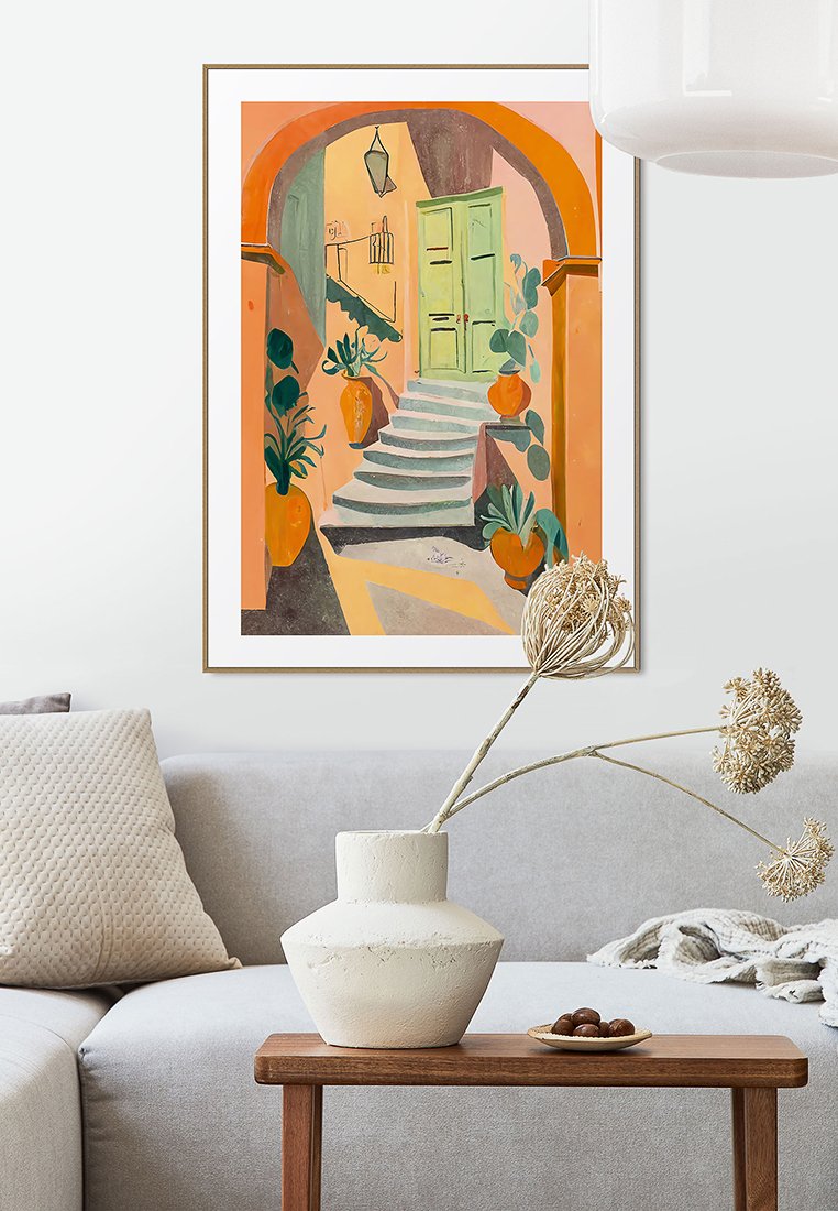 Orange Wallz MEDITERRANEAN STAIRS