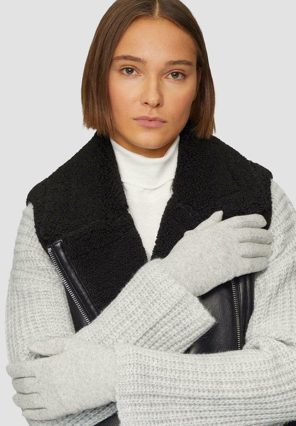 s.Oliver Gloves - grau meliert