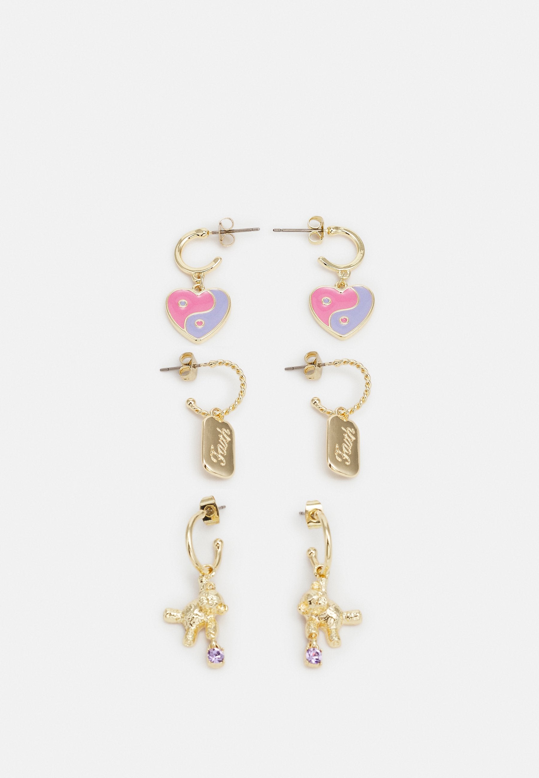 Pieces PCGITTE EARRINGS 3 PACK